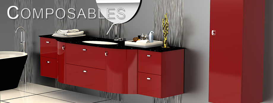 Meubles de salles de bain LIDO Paris Collection COMPOSABLES